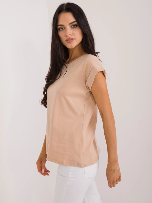 Tričko RV-TS-4833.41X BASIC FEEL GOOD Barva: Béžová, Velikost: S