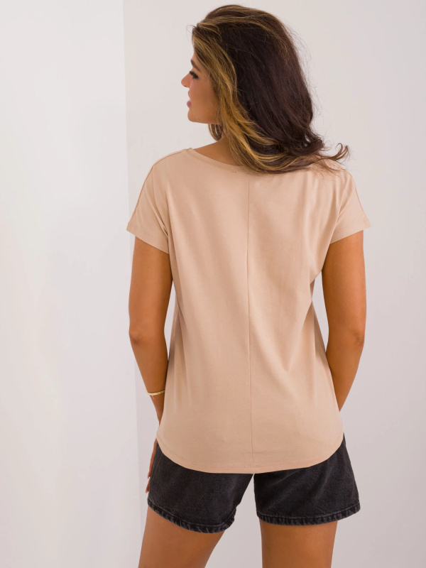 Tričko RV-TS-4832.29 BASIC FEEL GOOD Barva: Béžová, Velikost: S