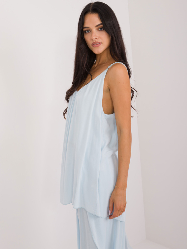 Och Bella Top-TW-TP-BI-3025.13 Barva: Modrá - světle, Velikost: L