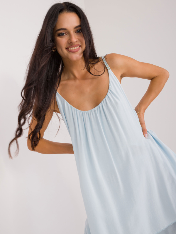 Och Bella Top-TW-TP-BI-3025.13 Barva: Modrá - světle, Velikost: XL