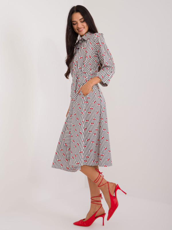 Šaty LK SK 509673 1.41X bílé a černé L/XL