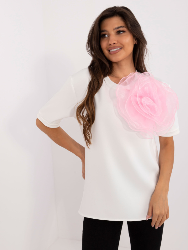 Halenka LK BZ 509686.92 bílá růžová S/M