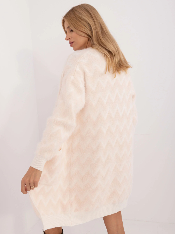 Wool Fashion Italia Kardigan-AT-SW-2340-A.00 Barva: Béžová - světle, Velikost: UNI