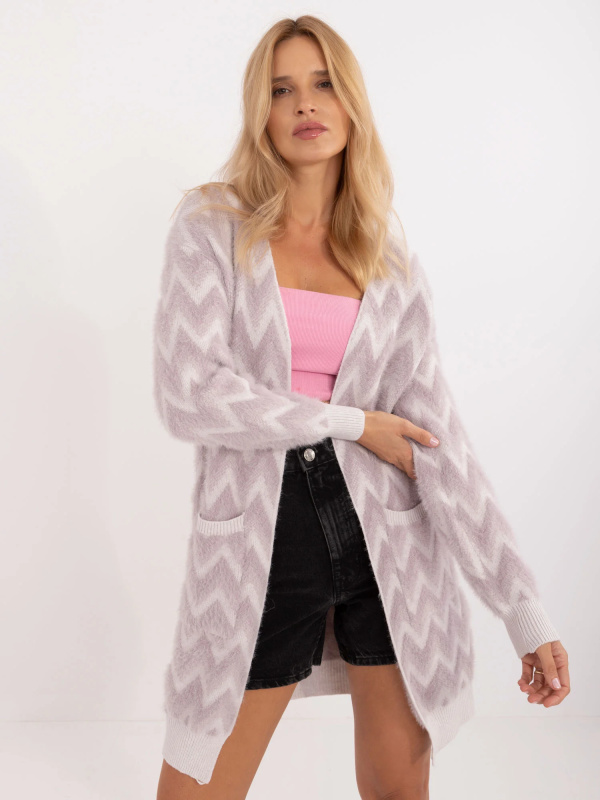 Wool Fashion Italia Kardigan-AT-SW-2340-A.00 Barva: Růžová, Velikost: UNI