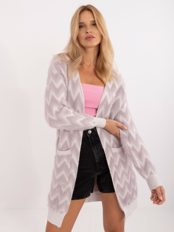 Wool Fashion Italia Kardigan-AT-SW-2340-A.00 Barva: Růžová, Velikost: UNI