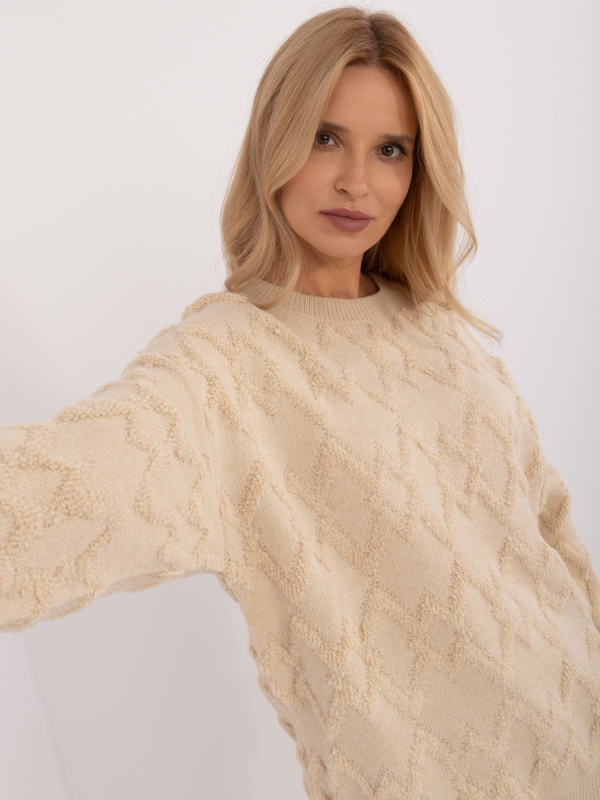 Jumper AT SW 2361.61 světle béžový jedna velikost