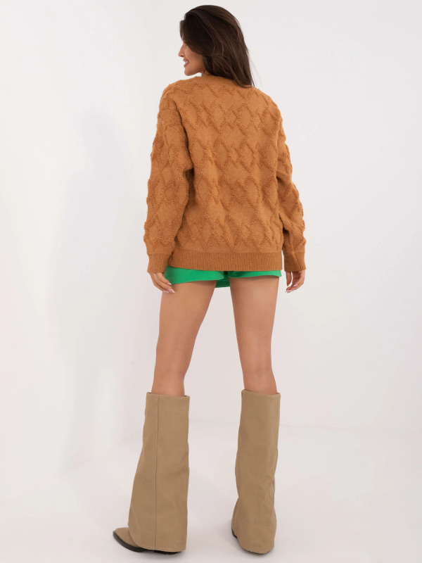 Jumper AT SW 2361.61 světle hnědý jedna velikost