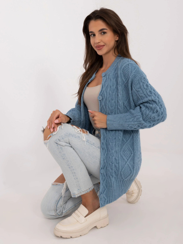 Sweter AT SW 23525.21 niebieski jedna velikost