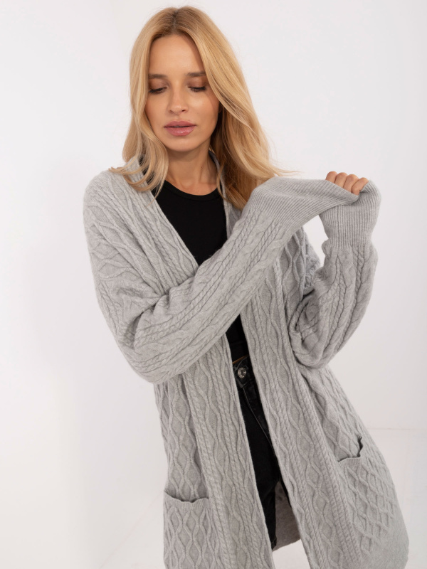 Wool Fashion Italia Kardigan-AT-SW-2366.61 Barva: Růžová - světle, Velikost: UNI