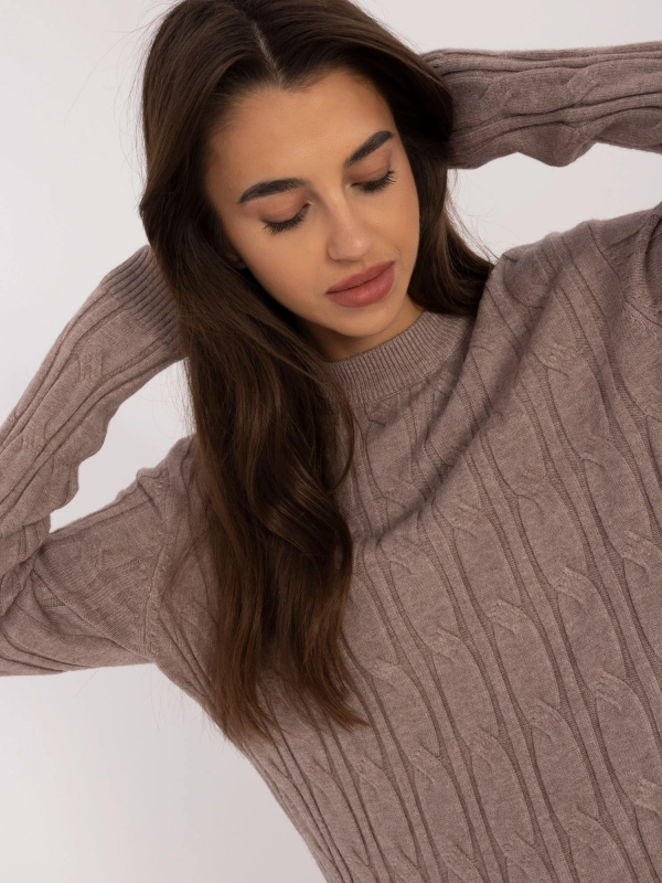 Jumper AT SW 2343.88 tmavě lila jedna velikost