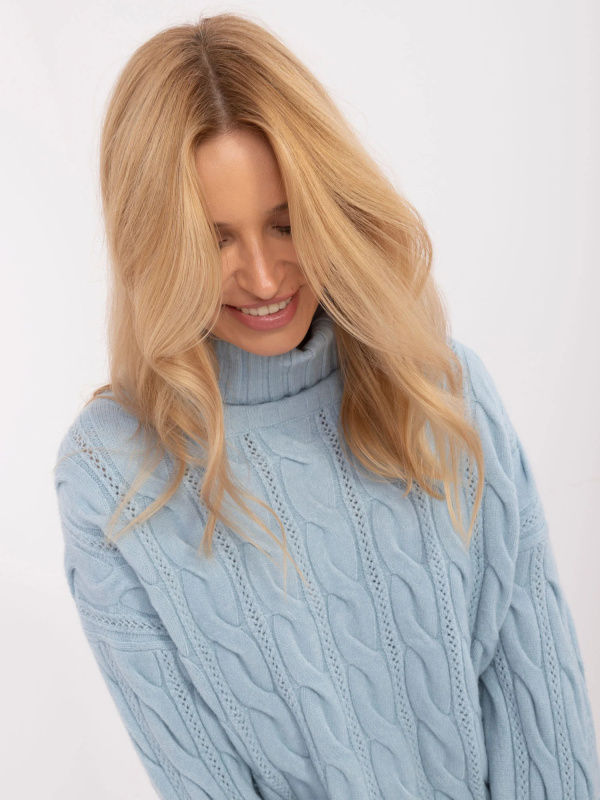 Jumper AT SW 23445.00 světle modrý jedna velikost