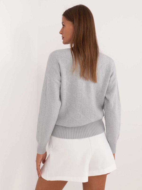 Dámský svetr jumper AT SW 2339.54 šedý - FPrice UNI