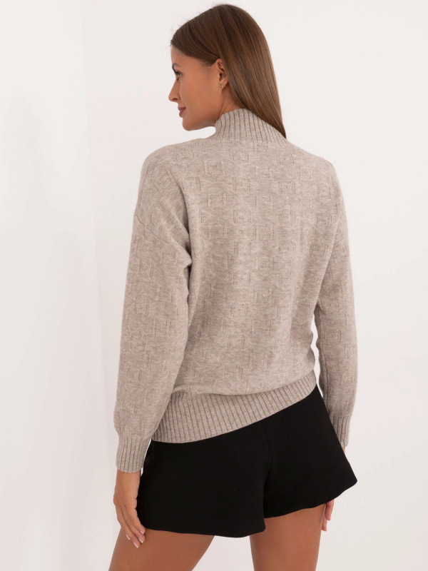 Sweter AT SW 2339.54 ciemny bezowy jedna velikost
