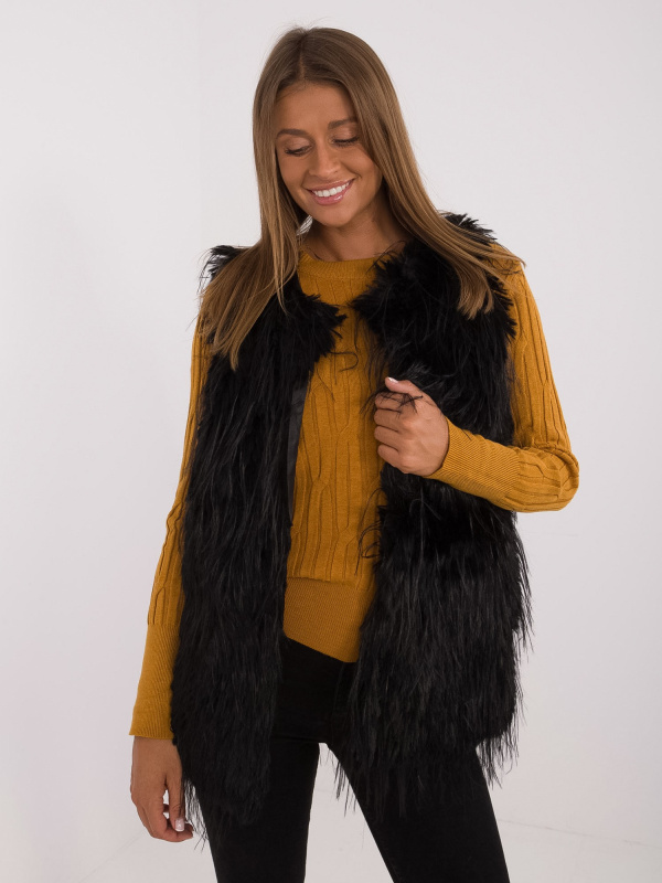 Wool Fashion Italia Vesta -AT-KZ-2349-1.80 Barva: Černá, Velikost: S/M