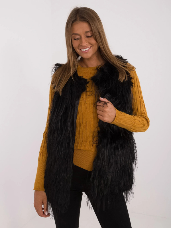 Wool Fashion Italia Vesta -AT-KZ-2349-1.80 Barva: Černá, Velikost: L/XL