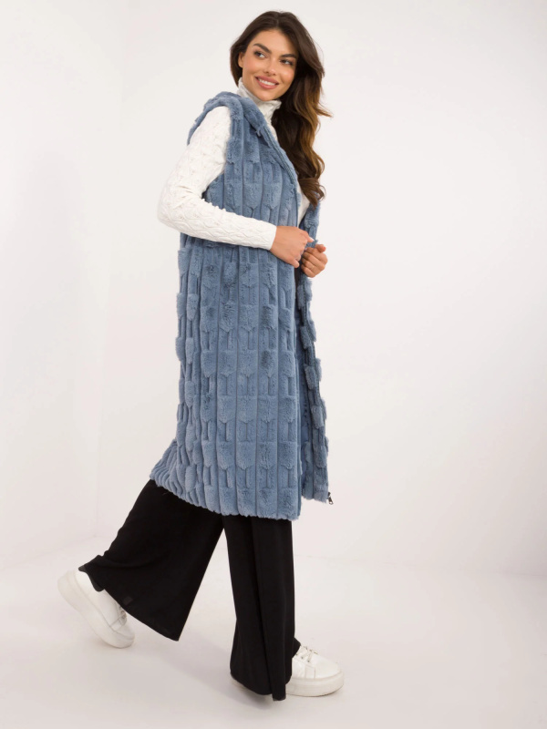 Wool Fashion Italia Vesta -AT-KZ-2368-1.06- Barva: Modrá, Velikost: S/M