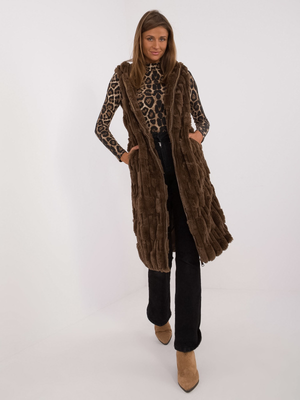 Wool Fashion Italia Vesta -AT-KZ-2368-1.08 Barva: Béžová - tmavě, Velikost: S/M