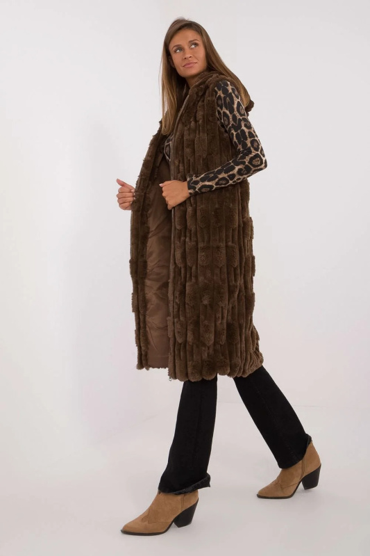 Wool Fashion Italia Vesta -AT-KZ-2368-1.08 Barva: Béžová - tmavě, Velikost: M/L