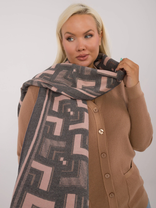 Wool Fashion Italia Šála-AT-SZ-23158.32 Barva: Šedá, Velikost: UNI