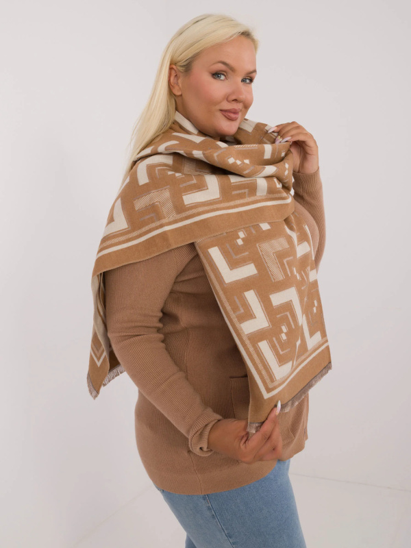 Wool Fashion Italia Šála-AT-SZ-23158.32 Barva: Béžová, Velikost: UNI