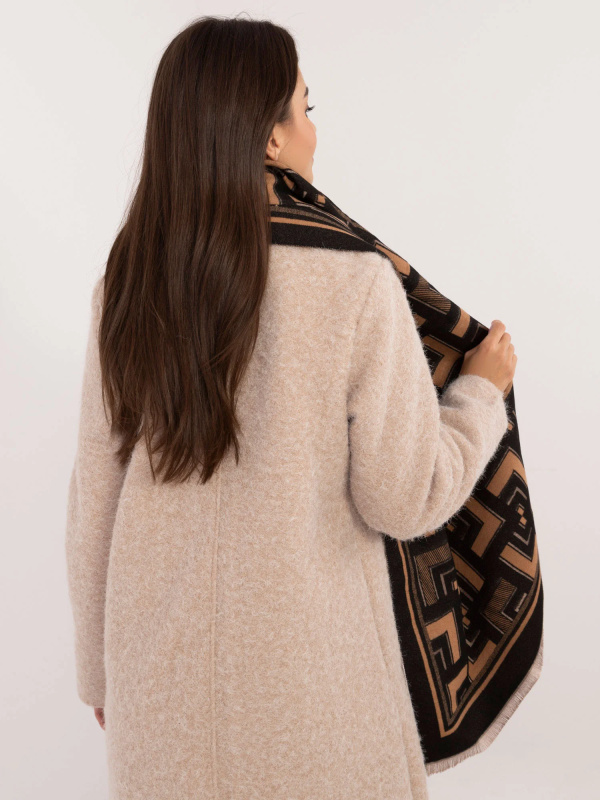 Wool Fashion Italia Šála-AT-SZ-23158.32 Barva: Černá, Velikost: UNI