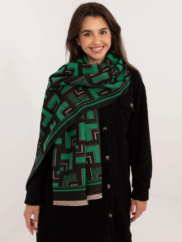 Wool Fashion Italia Šála-AT-SZ-23158.32 Barva: Zelená, Velikost: UNI