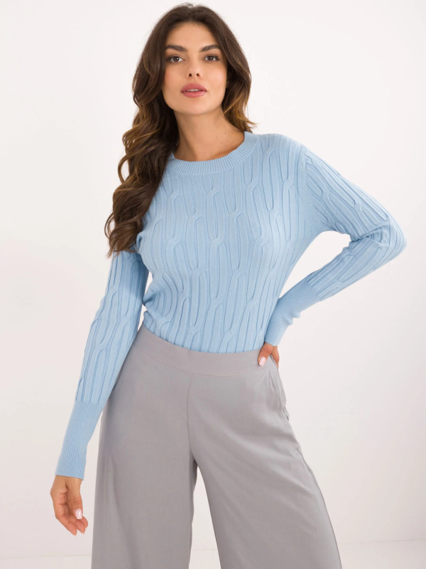 Jumper AT SW 2338 2.00 světle modrý jedna velikost