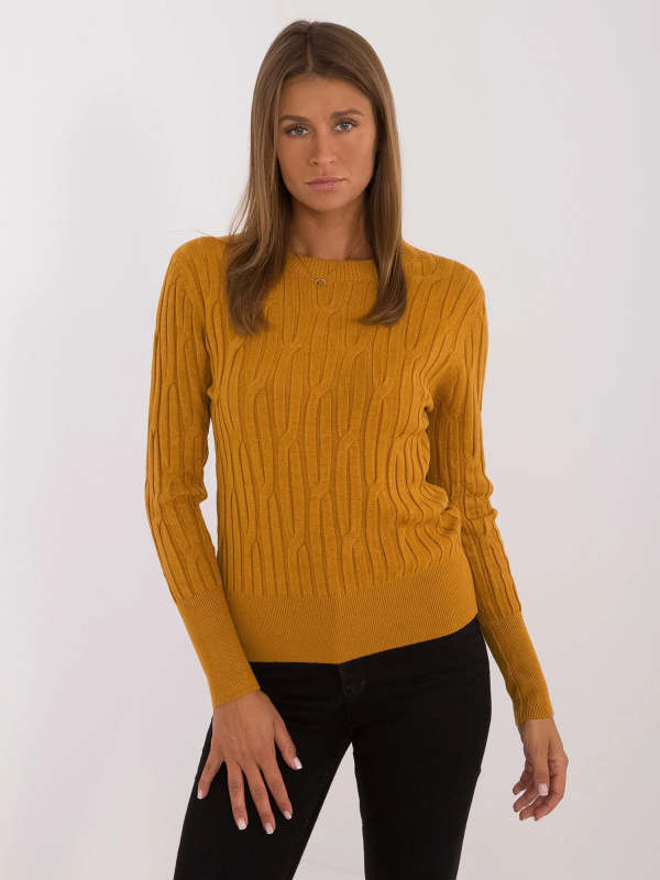 Jumper AT SW 2338 2.00 tmavě žlutý jedna velikost