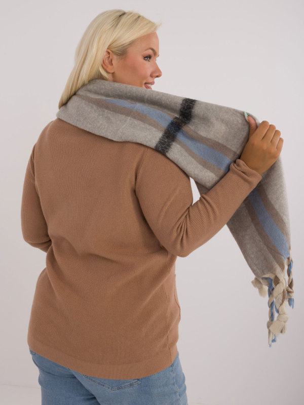 Wool Fashion Italia Šála -AT-SZ-2315.33 Barva: Šedá, Velikost: UNI