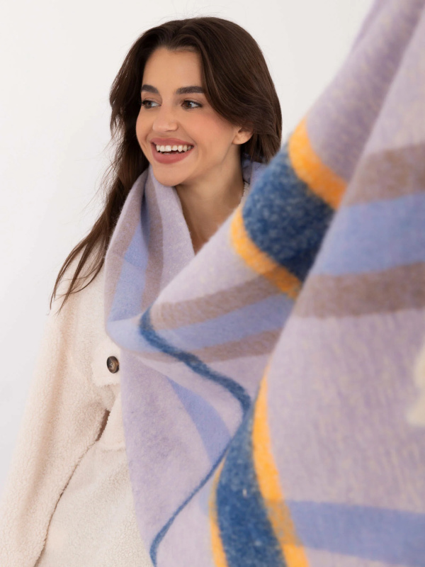 Wool Fashion Italia Šála -AT-SZ-2315.33 Barva: Fialová, Velikost: UNI