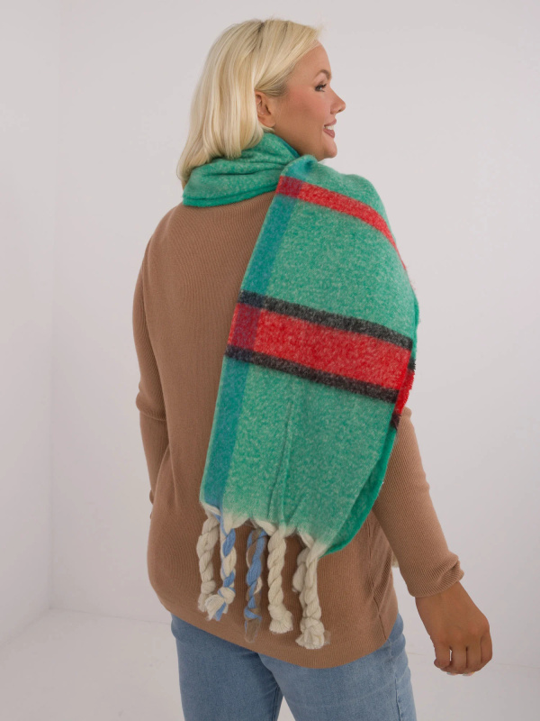 Wool Fashion Italia Šála -AT-SZ-2315.33 Barva: Zelená, Velikost: UNI