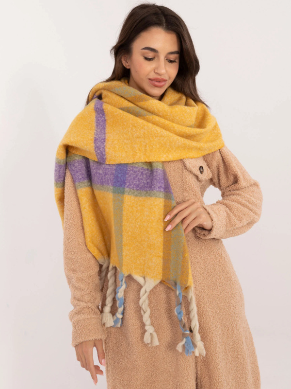 Wool Fashion Italia Šála -AT-SZ-2315.33 Barva: Žlutá, Velikost: UNI
