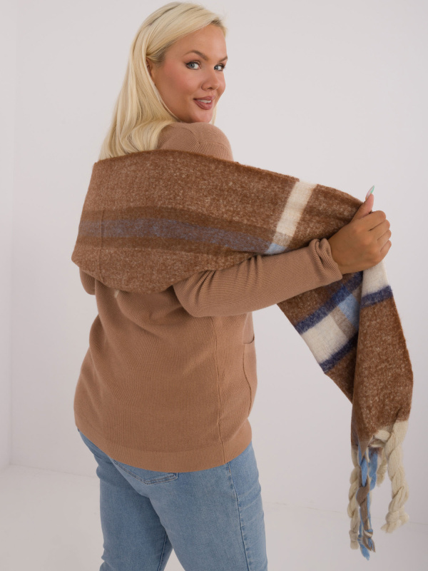 Wool Fashion Italia Šála -AT-SZ-2315.33 Barva: Béžová, Velikost: UNI