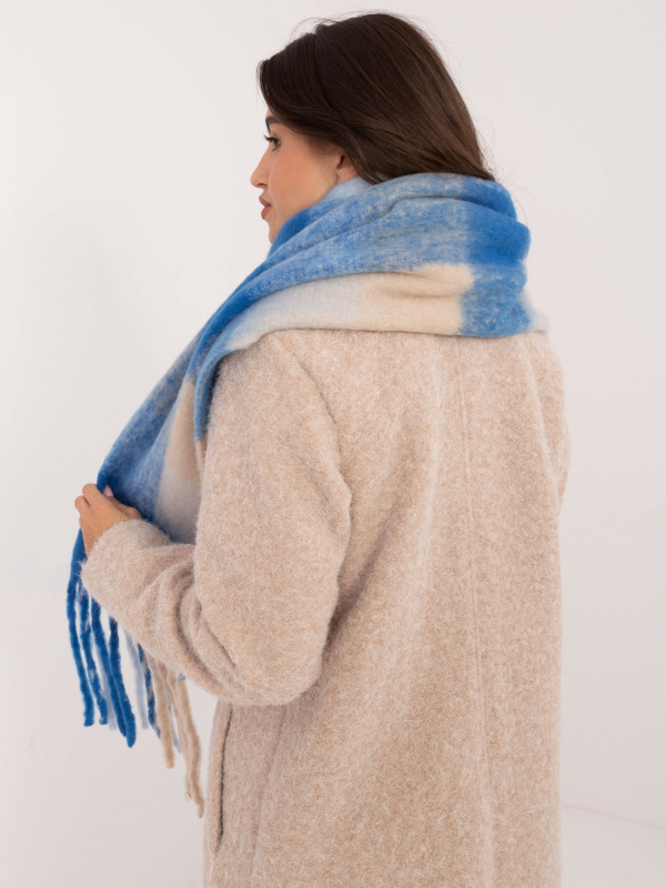 Wool Fashion Italia Šála -AT-SZ-2312502.53- Barva: Modrá, Velikost: UNI