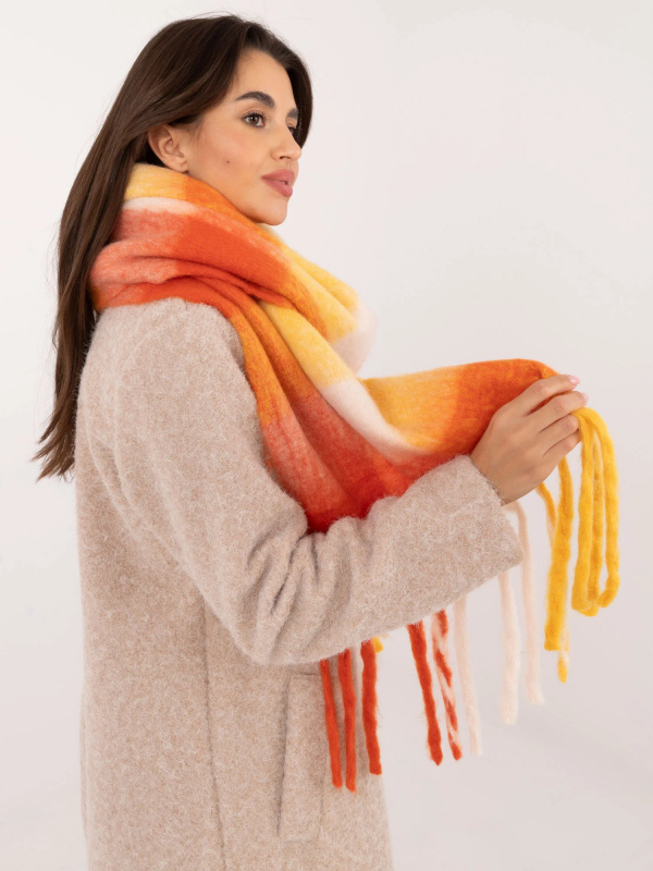 Wool Fashion Italia Šála -AT-SZ-2312501.62 Barva: Oranžová, Velikost: UNI
