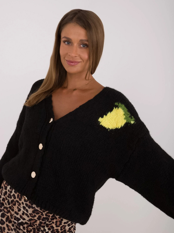 ITALY MODA Svetr -MI-SW-2108.92 Barva: Černá, Velikost: UNI