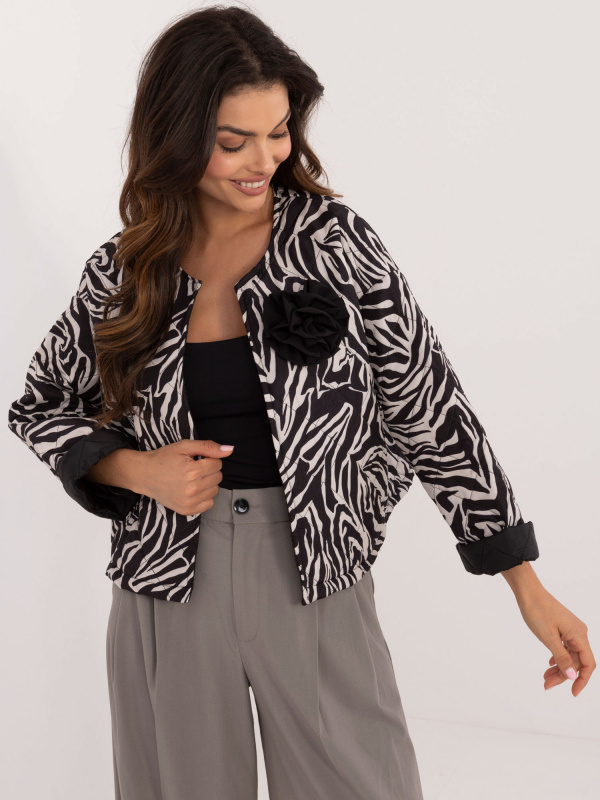 Dámská bunda DHJ-KR-A8357-1.91 ITALY MODA Barva: Černá, Velikost: UNI