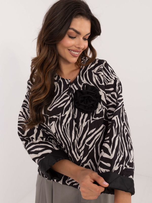 Dámská bunda DHJ-KR-A8357-1.91 ITALY MODA Barva: Černá, Velikost: UNI