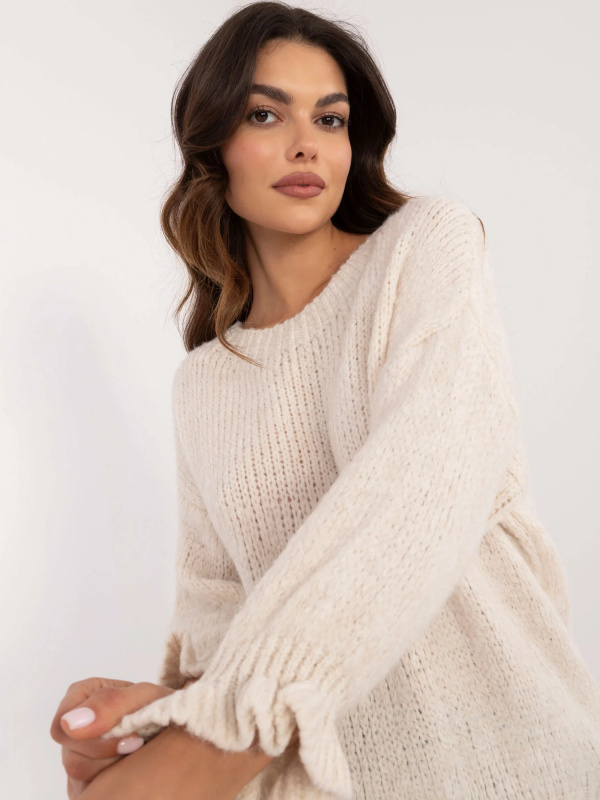 Jumper MI SW 2912.10X světle béžový jedna velikost