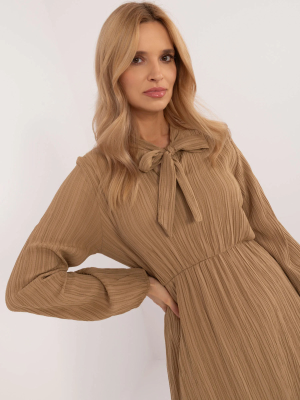 TW SK BI šaty CB3331.88 camel jedna velikost