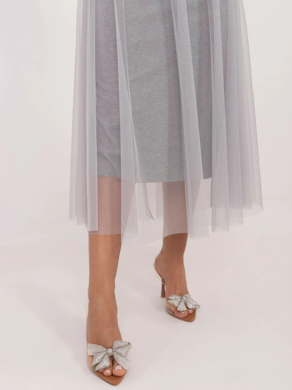 Dámská sukně DHJ-SD-19568.13X ITALY MODA Barva: Šedá, Velikost: UNI