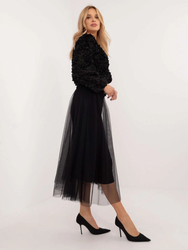 Dámská sukně DHJ-SD-19568.13X ITALY MODA Barva: Černá, Velikost: UNI