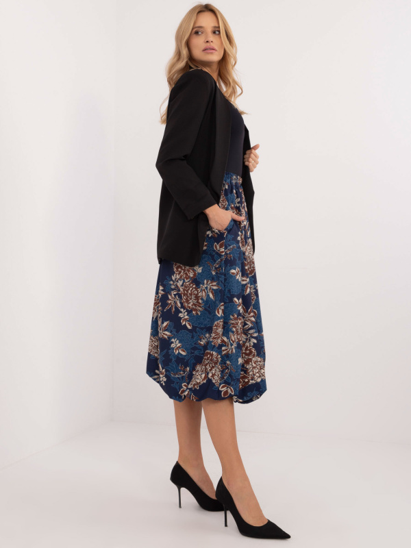 ITALY MODA Dámská sukně DHJ-SD-19863-5.81 Barva: Modrá - tmavě, Velikost: UNI