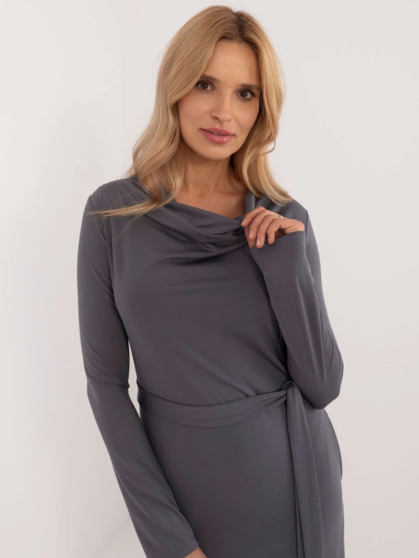 Šaty LK SK 509792.21P tmavě šedé L/XL
