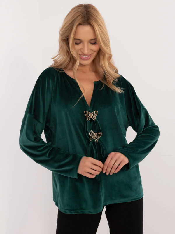 Halenka DHJ BZ 19916.03P tmavě zelená jedna velikost