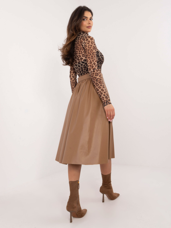 ITALY MODA Dámská sukně DHJ-SD-A1997.76 Barva: Béžová, Velikost: UNI