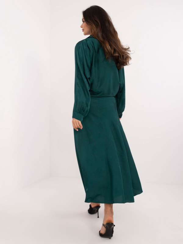 ITALY MODA Dámská sukně DHJ-SD-19293.67 Barva: Zelená - tmavě, Velikost: UNI
