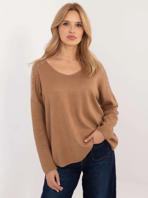 Svetr DHJ SW 17690.21 camel jedna velikost