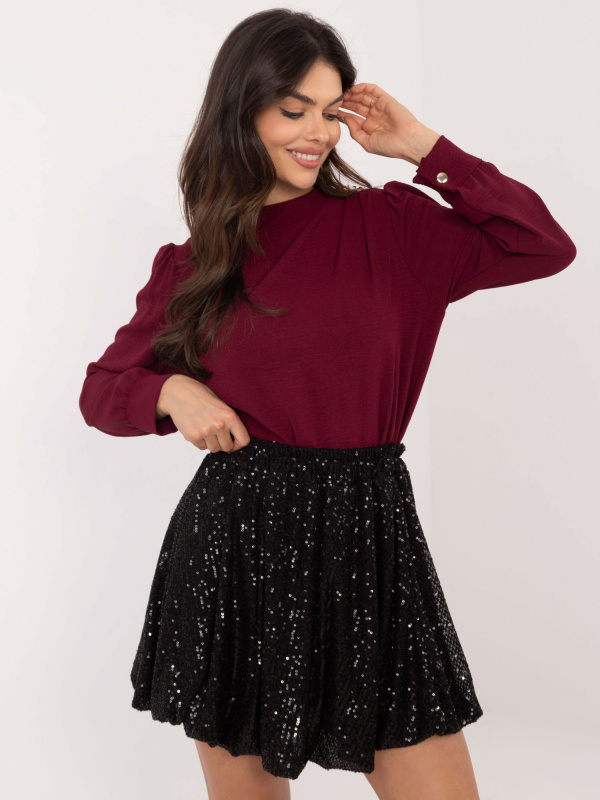 ITALY MODA Dámská sukně MI-SD-271360.74 Barva: Černá, Velikost: UNI