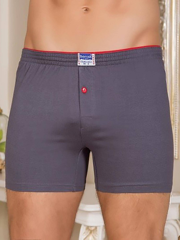 Boxerky BR-BK-1099.26P BERRAK Barva: Šedá - tmavě, Velikost: S